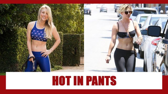 Kaley Cuoco looking Hot In Pants