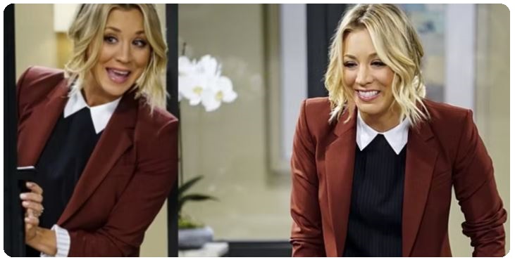 Collared Office Dress Kaley Cuoco