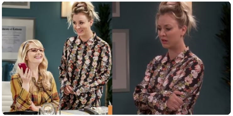 Kaley Cuoco Floral Dress