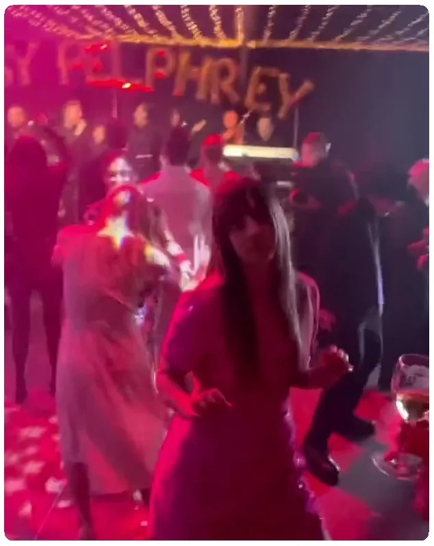 A blast In another video from the night Cuoco was seen enjoying the night on the dance floor among her many friends