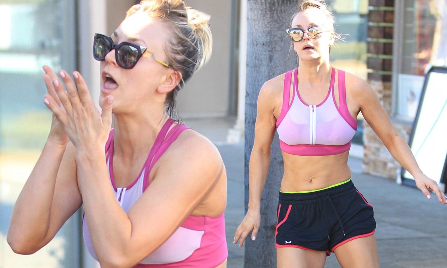 Kaley Cuoco In Hot, Yoga Dress