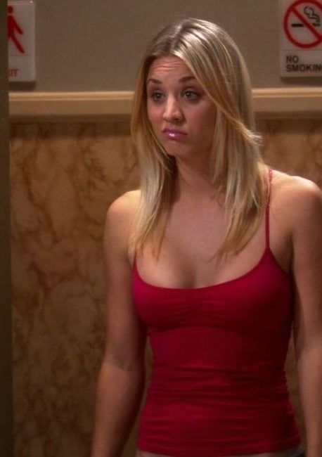 Kaley Cuoco Revealing & Red