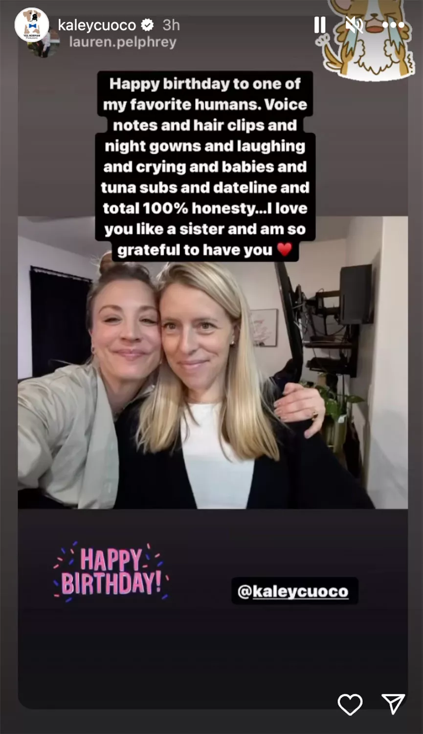 KAALEY CUOCO BIRTHDAY WISH 