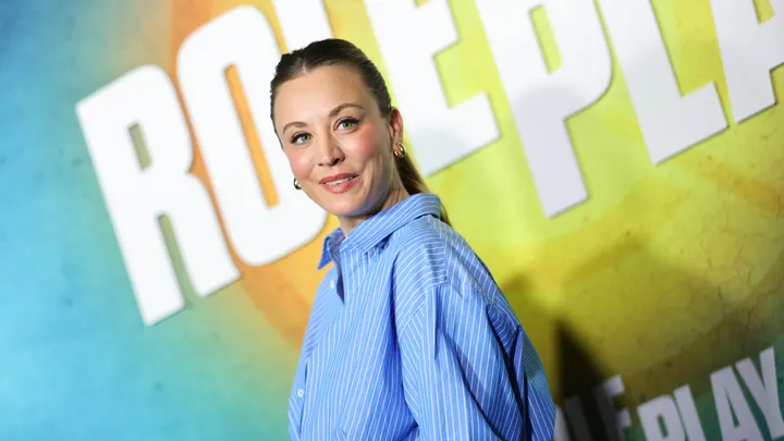 Cuoco, 38, portrays a former assassin in her latest movie 'Role Play.' (Getty Images)
